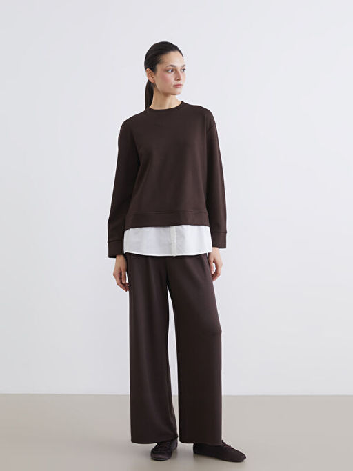 Bisiklet Yaka Kad?n Sweatshirt Tunik