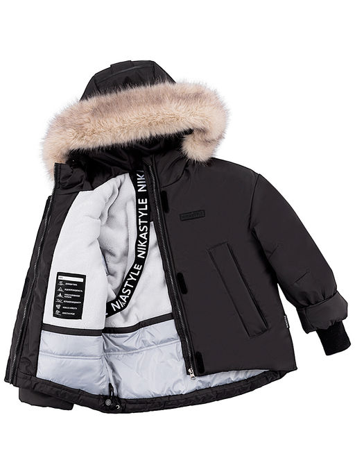 КУРТКА 4з4224 черный шоколад - Nikastyle фото 9