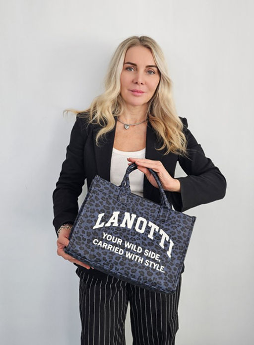 Сумка Lanotti WILD SIDE 2504-2/синий леопард