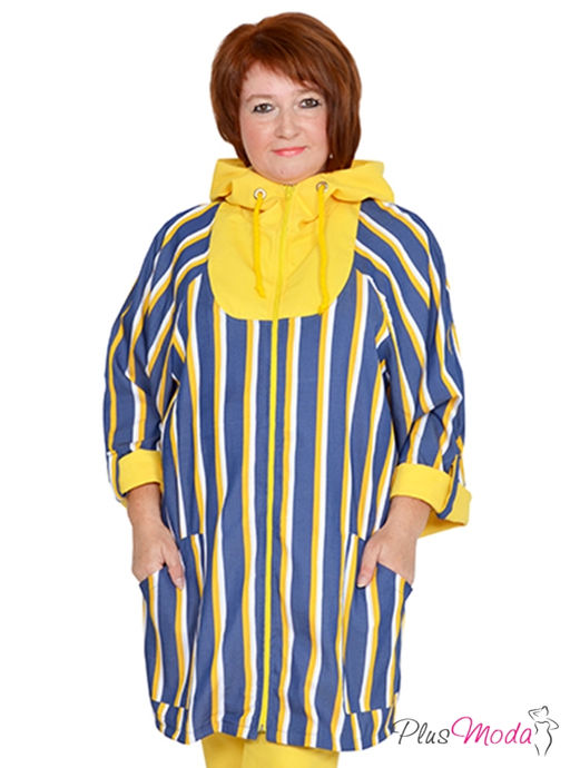 Парка с капюшоном Модель №932 размеры 44-84 - Plusmoda фото 2