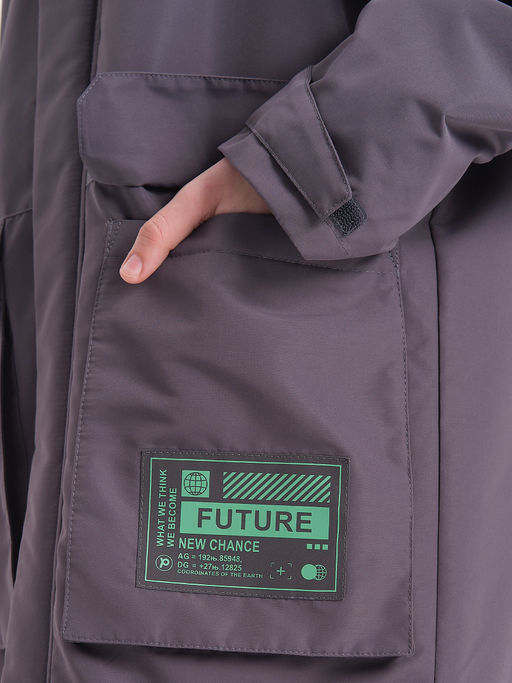 BZRM3371 Плащ для мальчиков - Pelican фото 6