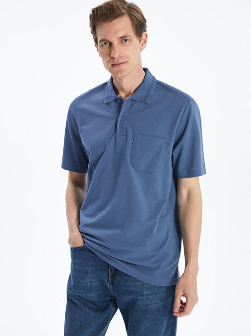 Polo Yaka K?sa Kollu Pike Erkek Ti??rt