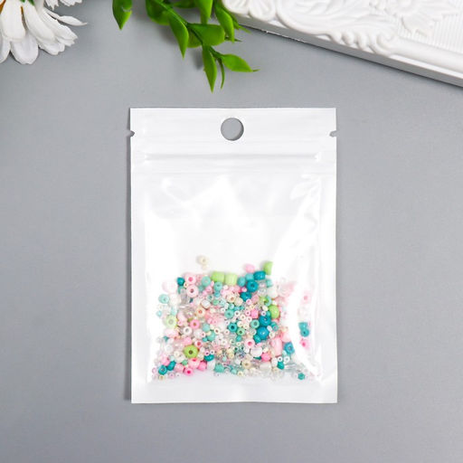 Бисер стекло 6/0 - 15/0 Ассорти мороженое d=1,5-4 мм, н-р 10гр - Арт узор фото 3