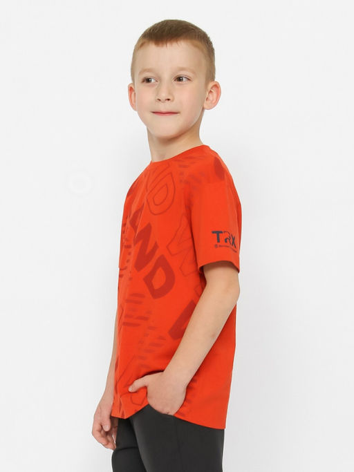 CRB wear/CWKB 63706-29-387 Футболка для мальчика,терракотовый/Ex.Cherubino  фото 2