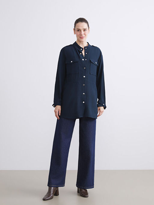 Hakim Yaka B?zg?l? Kad?n Ceket