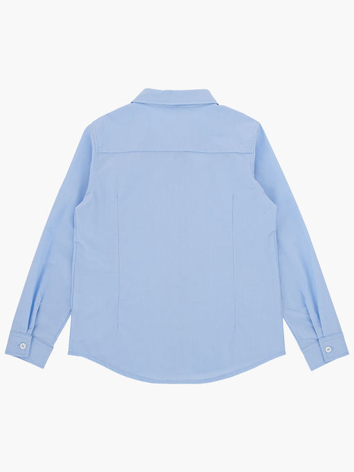 Рубашка в школу голубая хлопковая UD 6625 голубой - Mini maxi фото 7