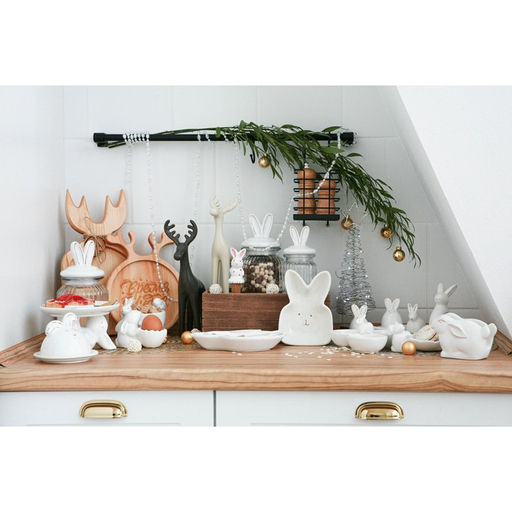 Салфетница Доляна Зайка в золотом, 1278,5 см, цвет белый  фото 8