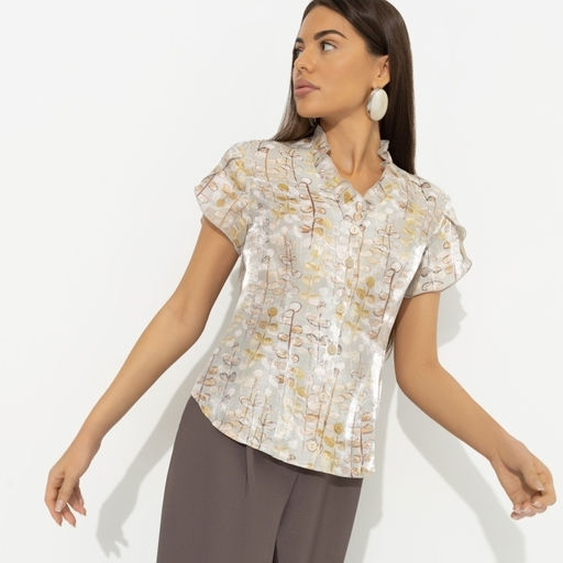 Блуза нарядная Лёгкий шик тяжёлый эффект - Charutti фото 2