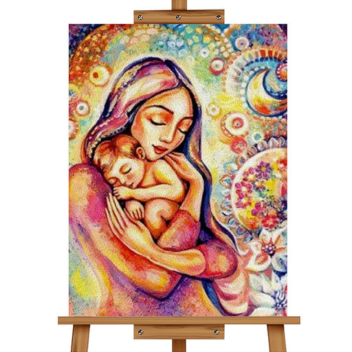 Набор для рисования "Картина по номерам 50х40 см. Любовь матери"
