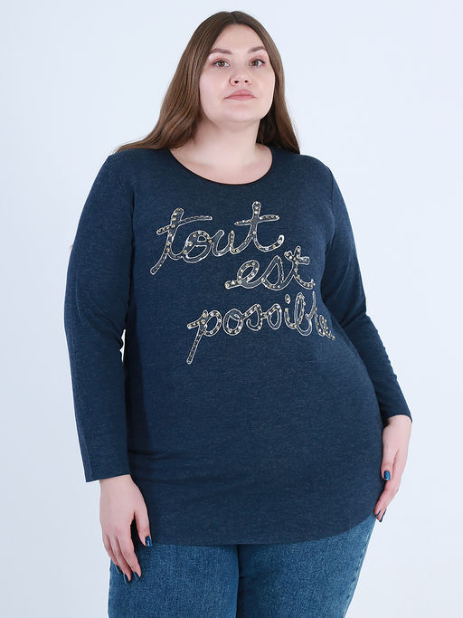 Блузка со стразами - Almond фото 2