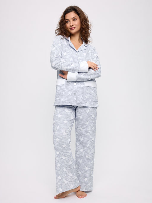 Пижама женская из футера Салли звезды
