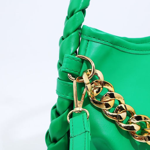 Сумка-багет на молнии, цвет зелёный - Simaland фото 5