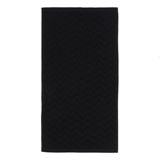 Полотенце махровое LoveLife Zig-Zag, 30х60 см, цвет чёрный, 100% хл, 450 гр/м2  фото 2