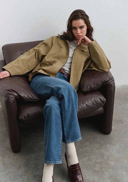 Yaka Detayl? Ceket - Mavi фото 2