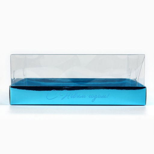 Цена за 5 шт. Коробка для для муссовых пирожных «Синяя», 17.8 х 17.8 х 6.5 см