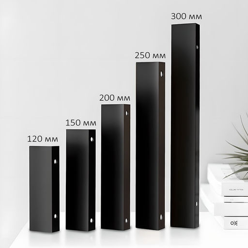 Цена за 2 шт. Ручка CAPPIO RT001BL, L=250 мм, м/о 192 мм, цвет черный