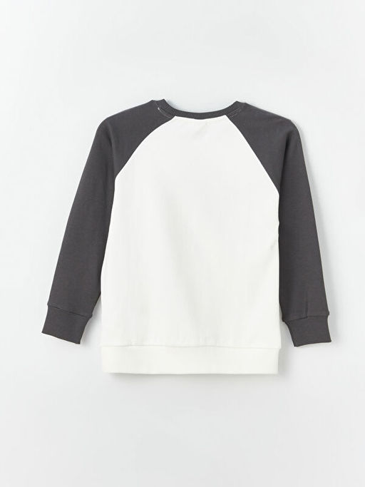 Bisiklet Yaka Bask?l? Uzun Kollu Erkek ?ocuk Ti??rt - Waikiki фото 3