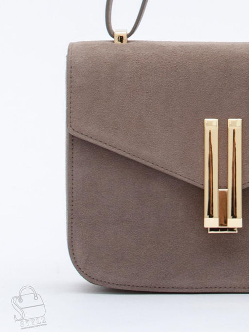 Сумка женская кожаная 1045MF apricot Polina&Eiterou  в Новосибирске