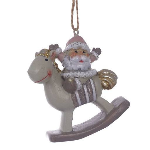 Фигурка декоративная подвесная "Ангел/Дед Мороз", L6 W2,5 H6,5 см, 4в.