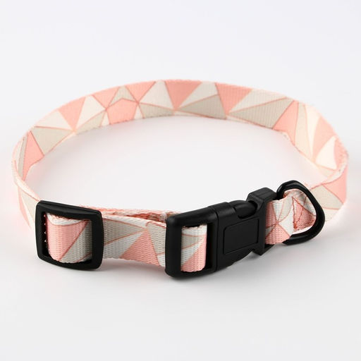 Набор Ромбы, застёжка - фастекс, поводок 2 м и ошейник 28-46 см - Пушистое счастье фото 6