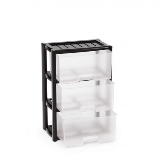 Комод "Колорит" 3-х секцион. (черный) М7924