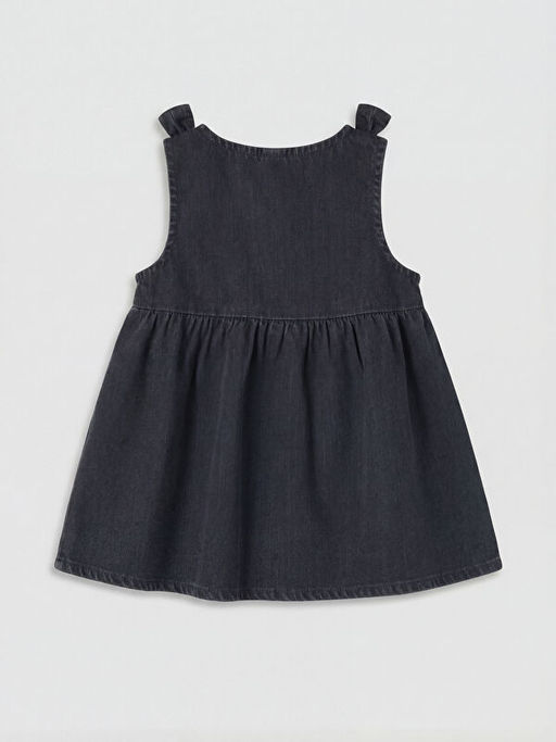Fiyonk Detayl? K?z Bebek Jean Elbise