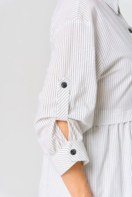 Платье EVA GRANT 7176С белый в полоску