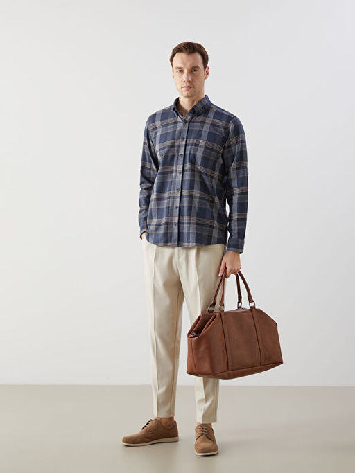 Regular Fit Uzun Kollu Gabardin Erkek G?mlek