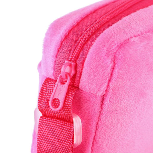 Сумка детская для девочки через плечо, плюшевая, 12×15×3 см, Коты Аристократы