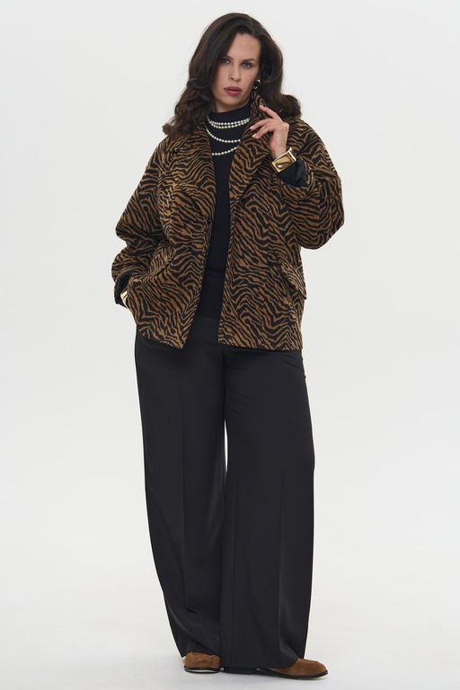 Пальто Флирт бежево-черный - Intikoma фото 11