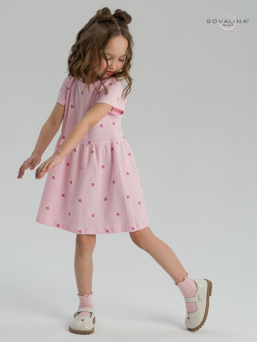Платье Лето лапша сердца на розе - Sovalina фото 25