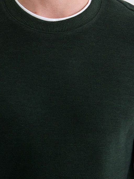 Bisiklet Yaka Erkek Sweatshirt