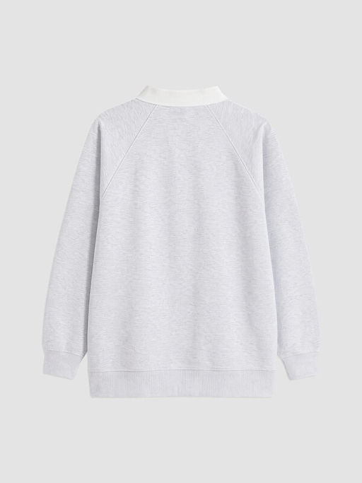 Polo Yaka Oversize Kad?n Sweatshirt Tunik - Waikiki фото 3