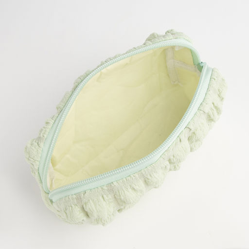 Косметичка на молнии женская, с подкладом, зелёная - Simaland фото 4