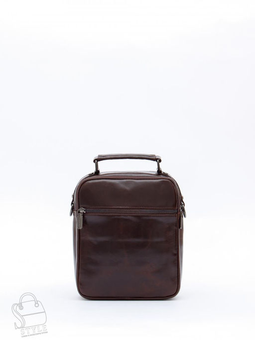 Сумка мужская кожаная 66611M brown Fuzhiniao в Новосибирске