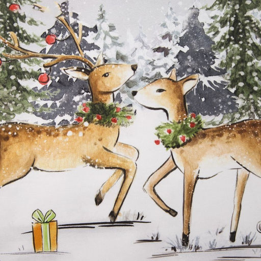 Дорожка на стол Этель Праздник в лесу 40х147 см, 100% хл, саржа 190 гр/м2  фото 6