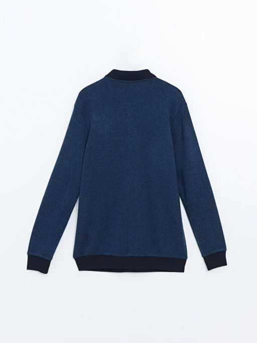 Polo Yaka Uzun Kollu Erkek Sweatshirt - Waikiki фото 2