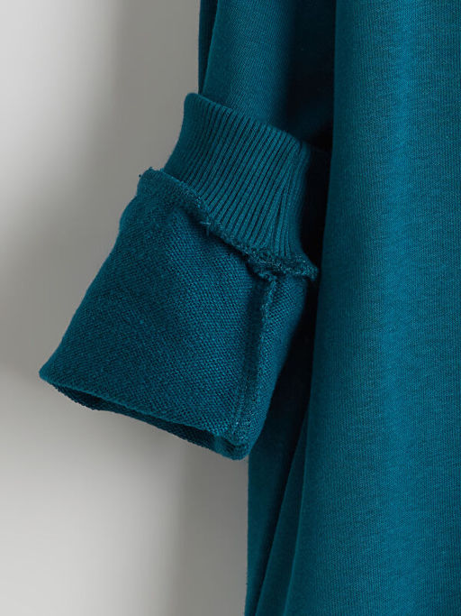 Bisiklet Yaka Bask?l? Erkek ?ocuk Sweatshirt