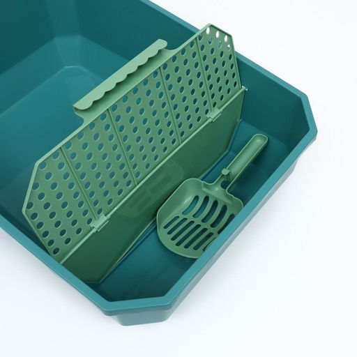 Туалет большой и совком, 61,5 х 44,5 х 22 см, зелёный - Пижон фото 6