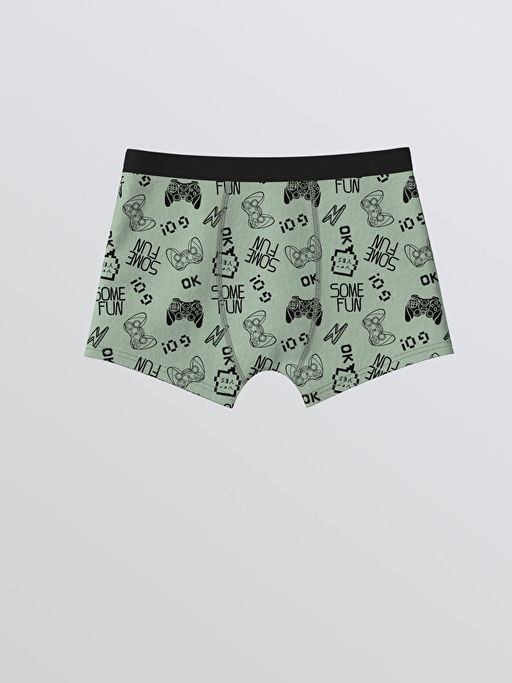Desenli Erkek ?ocuk Boxer 3l?