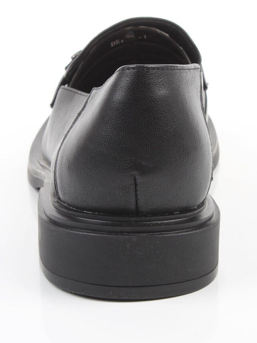 03-DEB58-1 BLACK Лоферы женские (натуральная кожа)