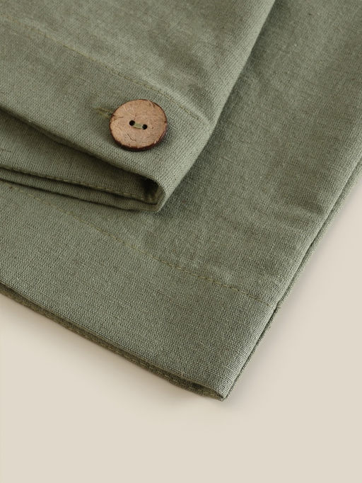 Наволочка SL Home Linen collection, 7070 см, зелёная, хлопок, 70%, лён 30% - Sima-land home фото 9