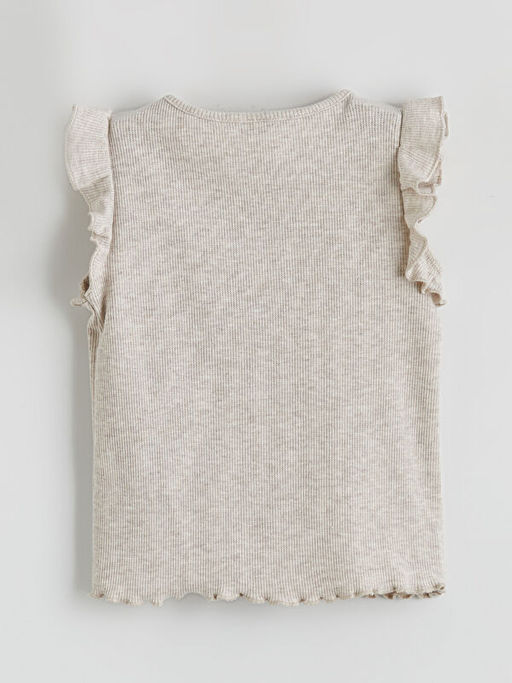 F?rf?rl? Bisiklet Yaka K?z ?ocuk Triko Ti??rt