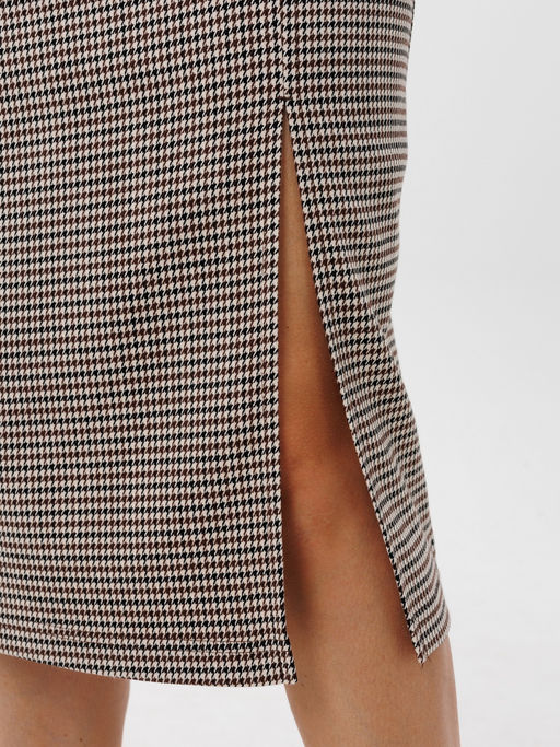 Юбка женская Ю-16 (костюмная ткань) Коричневая