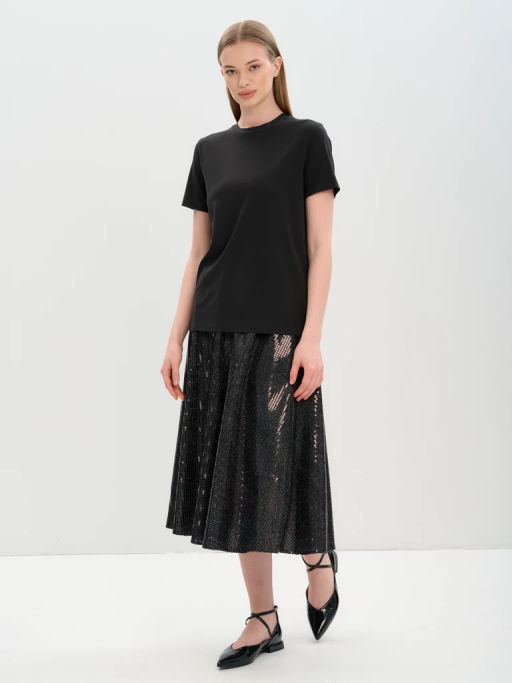 Футболка женская 12421-42014 black - Eleganzza фото 5