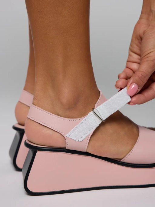 Босоножки женские розовые, н/к