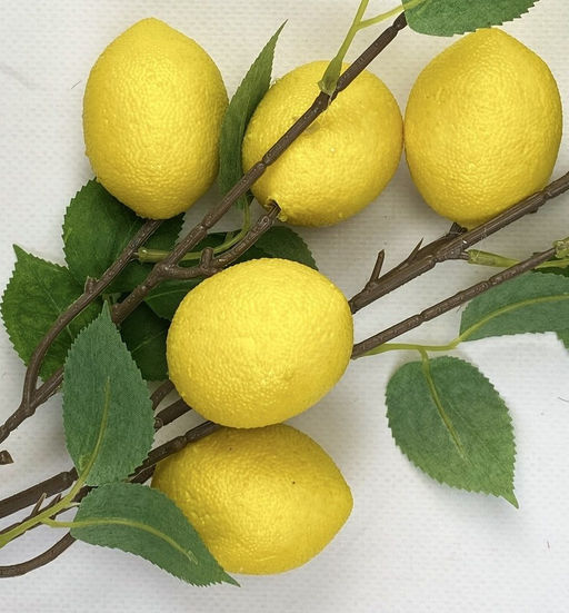 Ветка с лимонами декоративное растение 100см