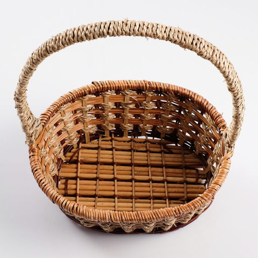 Набор корзин плетёных, 3 шт., 31×26×12/37, 26×22×11/34, 23×18×9/30 см, ротанг