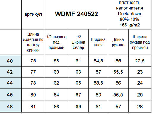 Conso/WDMF 240522 - черный Пуховая куртка