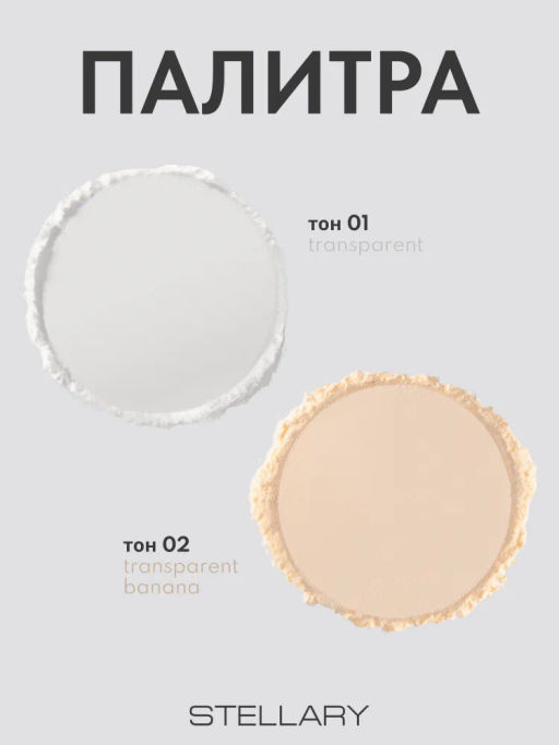 STELLARY Пудра рассыпчатая фиксирующая / Perfect matte fixing powder тон 02  фото 6